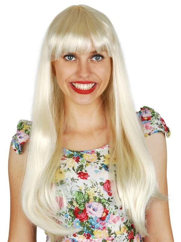 Jessica Long with Fringe Blonde Wig