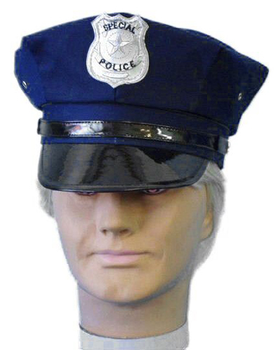 Policeman Hat Navy Blue - Abracadabra Fancy Dress