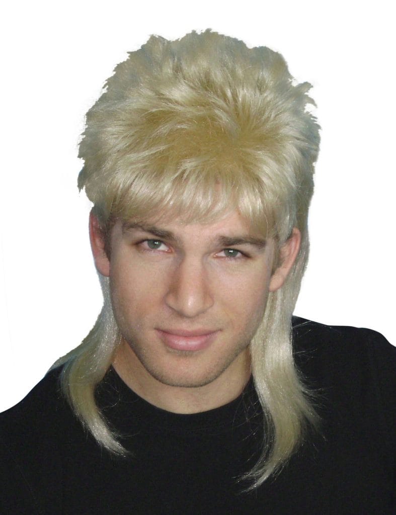 Blonde Mullet Wig Abracadabra Fancy Dress 8359