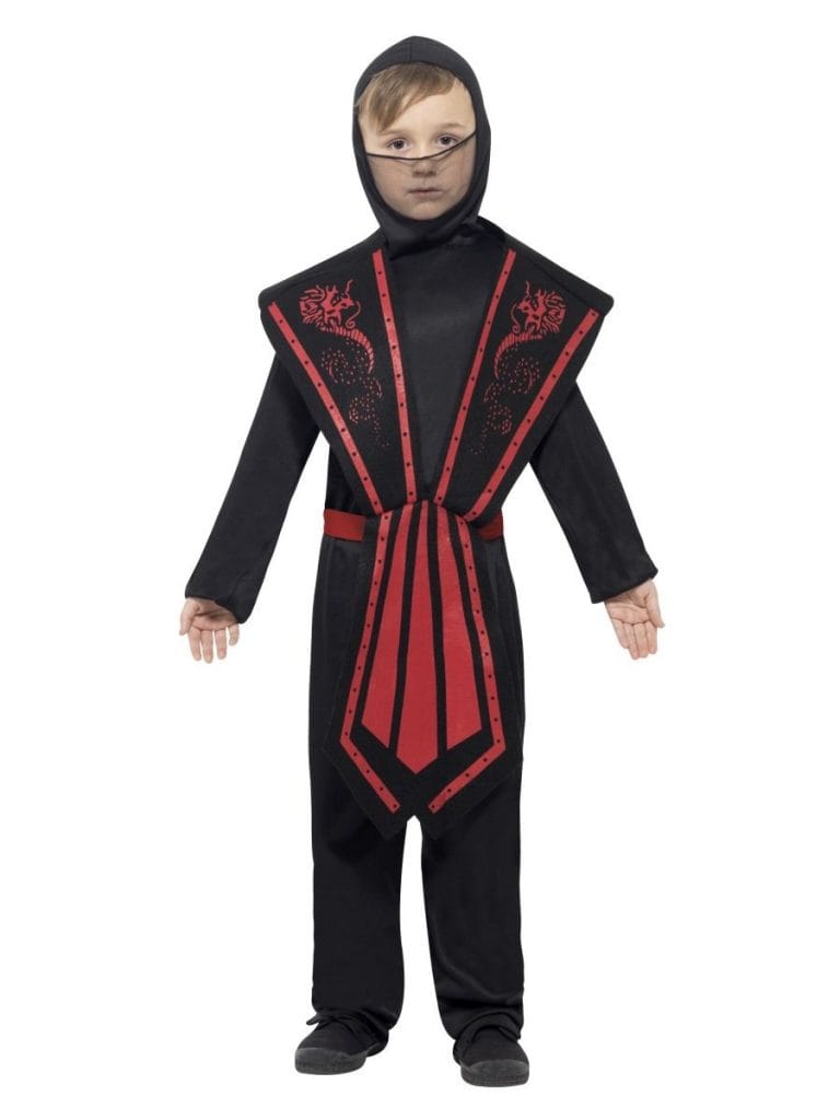 Ninja Costume Black and Red - Abracadabra Fancy Dress