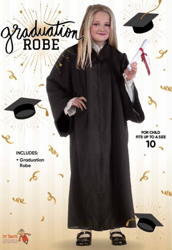 Graduation Robe Gown Children - image s-l1600-90-600x871 on https://www.abracadabrafancydress.com.au