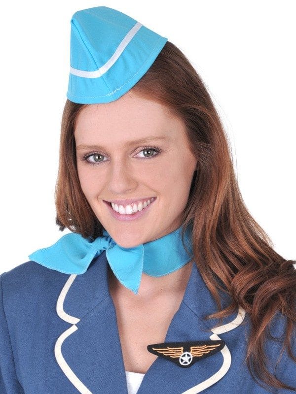 Air Hostess Set - Hat, Scarf & Badge