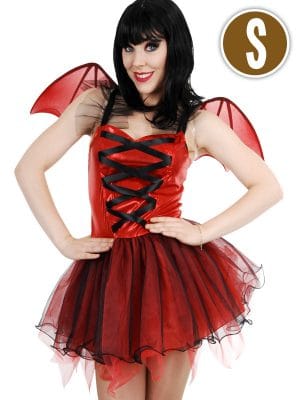 Devil Dress And Wings Red And Black – Abracadabra Fancy Dress