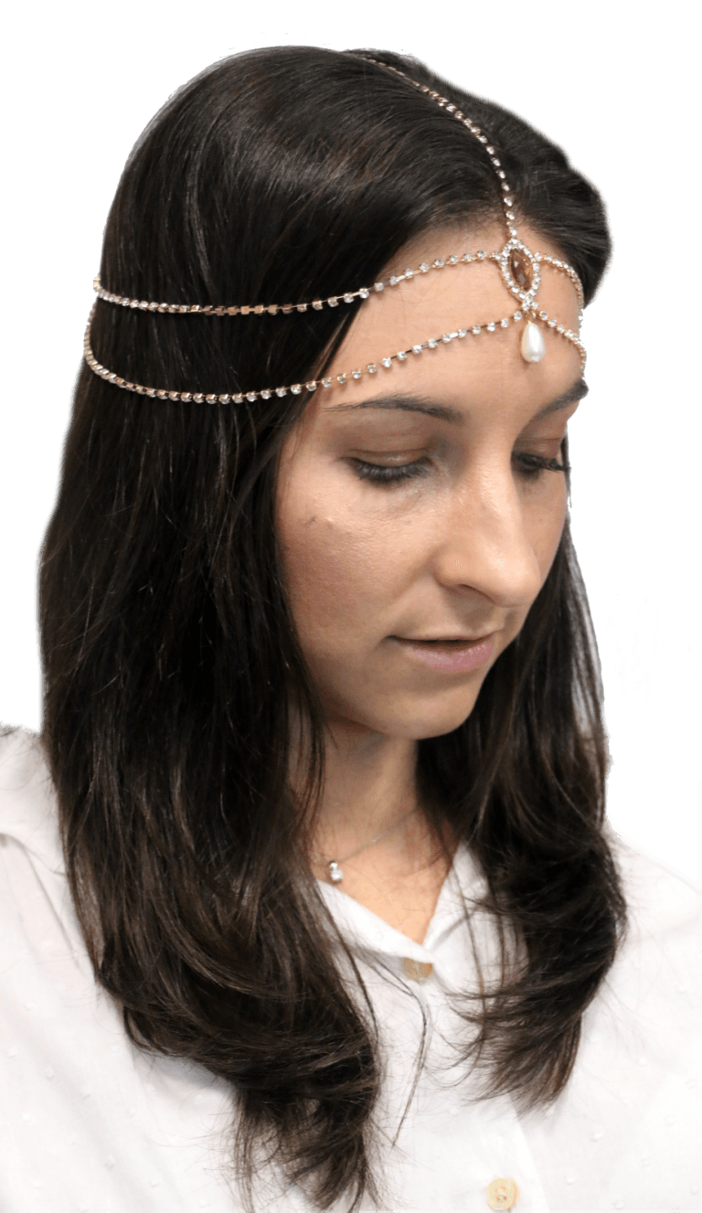 1920’s Gatsby Flapper Head Chain Gold – Abracadabra Fancy Dress