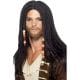 Mens Black Pirate Wig