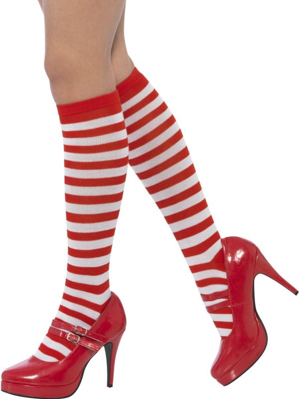 Striped Socks Red and White, Long - image 21420_a1-600x800 on https://www.abracadabrafancydress.com.au