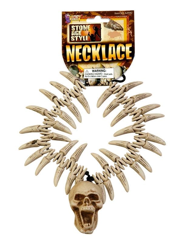 Stone Age Teeth & Skull Necklace