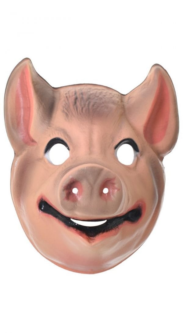 Pig Pink Mask Plastic - image Pig-Kids-Costume-Mask-600x1091 on https://www.abracadabrafancydress.com.au