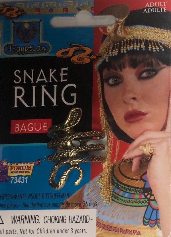 Egyptian Gold Snake Ring - image snake-ring-600x829 on https://www.abracadabrafancydress.com.au