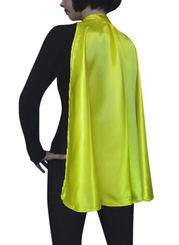 Super Hero Yellow Satin Cape - image Super-Hero-Cape-Yellow on https://www.abracadabrafancydress.com.au