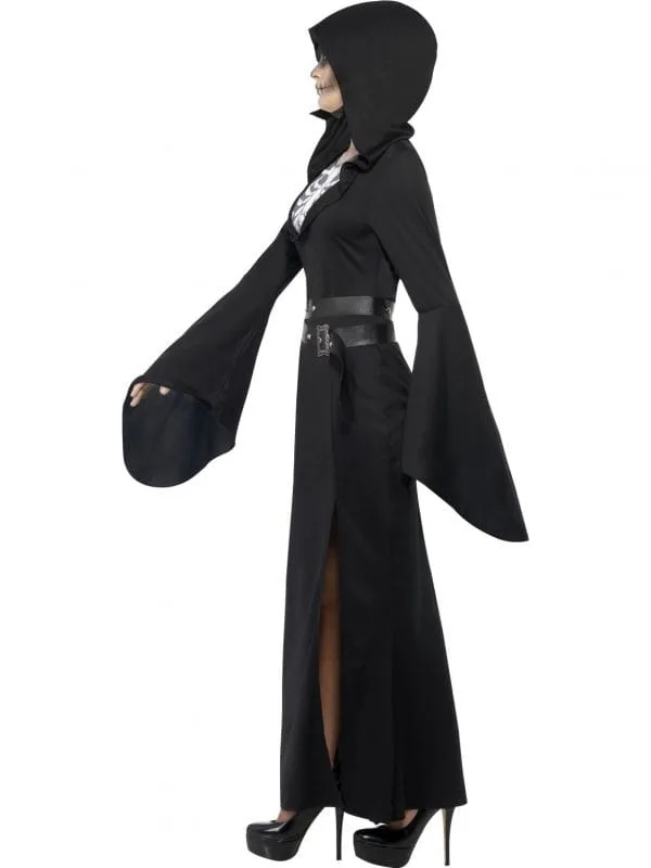 Lady Grim Reaper Costume Halloween Skeleton Horror Fancy Dress Day Dead Small and Medium Size - image Lady-Reaper-Costume-1-600x800 on https://www.abracadabrafancydress.com.au