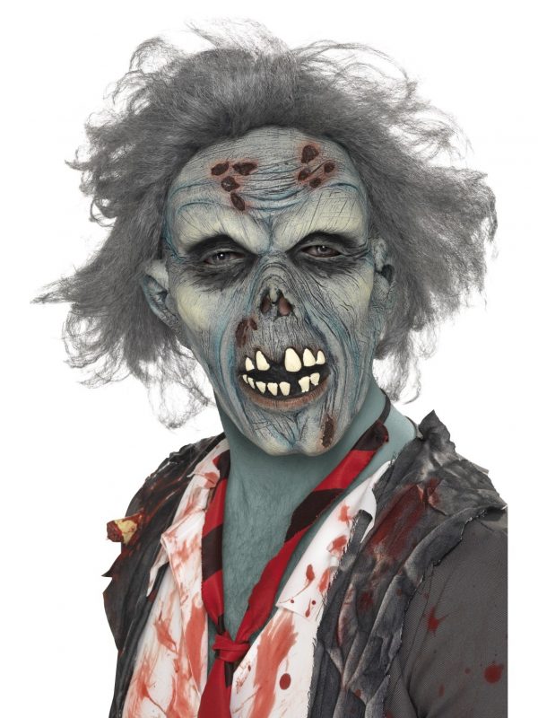 Decaying Zombie Latex Mask With Grey Hair - image Decaying-Zombie-Mask-600x800 on https://www.abracadabrafancydress.com.au