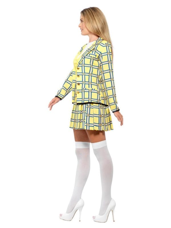 Clueless Cher Costume Yellow Jacket Top Skirt & Knee High Stocking - image Clueless-Cher-Costume-Yellow-2-600x800 on https://www.abracadabrafancydress.com.au