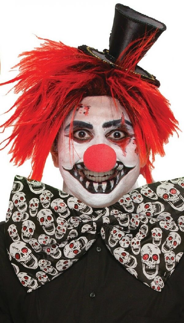 Evil Clown Jumbo Bowtie Skull Bow Tie Fancy Dress Circus Costume Halloween - image Evil-Clown-Bowtie-600x1049 on https://www.abracadabrafancydress.com.au