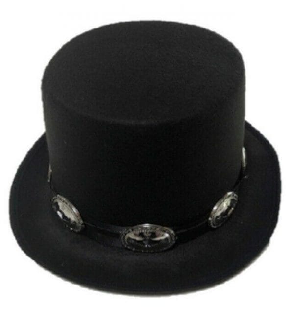 Rocker Top Hat Slash 1980s 80's Victorian Steampunk Fancy Dress Costume Unisex - image slash-600x637 on https://www.abracadabrafancydress.com.au