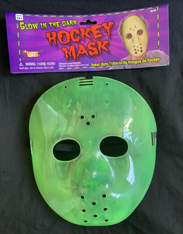 Jason Voorhees Glow In The Dark Hockey Mask Friday 13th Halloween Costume Scary - image jason-mask-glow-600x765 on https://www.abracadabrafancydress.com.au