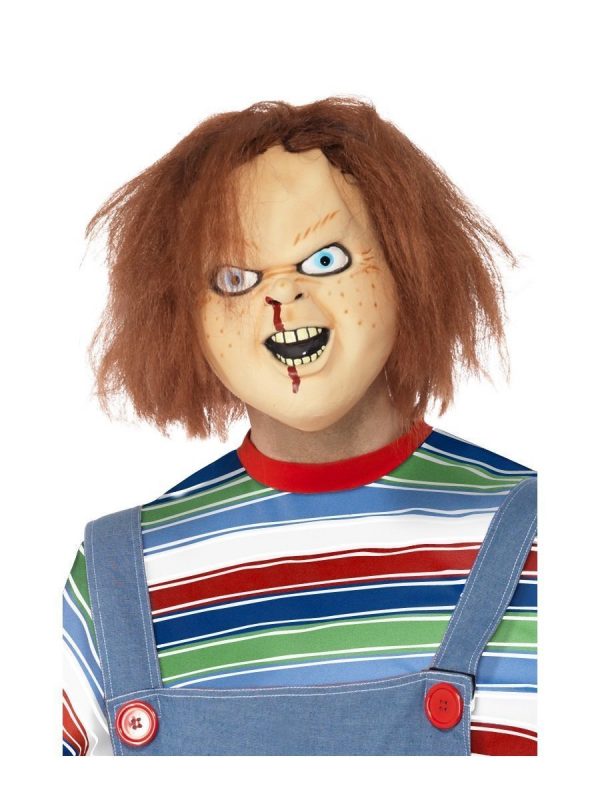 Licensed Deluxe Chucky Latex Over Head Mask Child's Play Doll Dress Up Costume