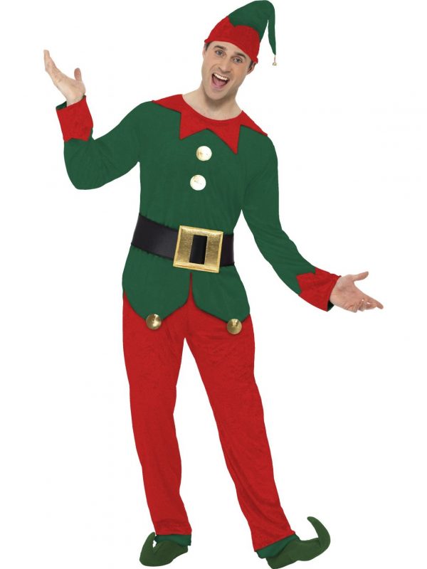 Elf Costume Santas Little Helper Red And Green Funny Xmas Christmas Fancy Dress