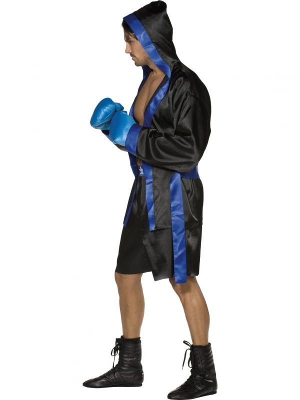 Boxer Down For The Count Boxing Gloves Bucks Mens Adults Fancy Dress Up Costume