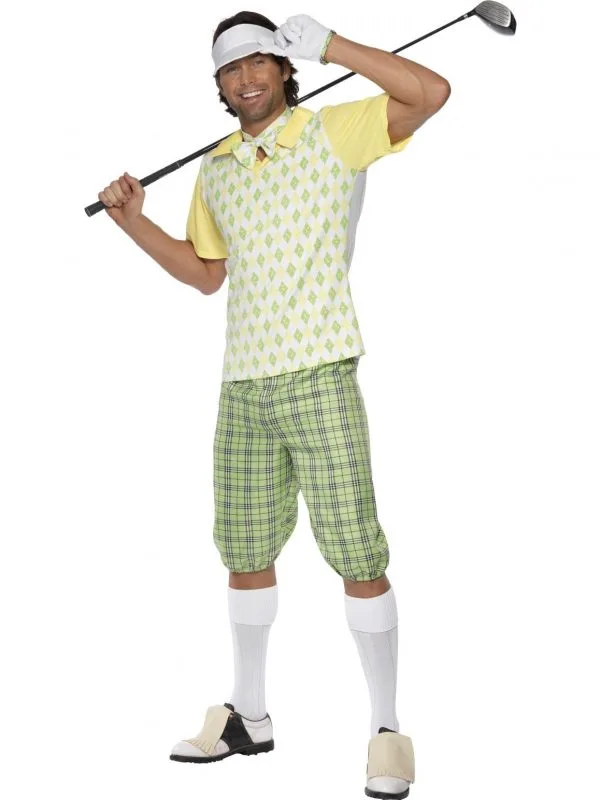 Gone Golfing Golfer Pub Golf Stag Buck's Night Fancy Dress Sports Costume Adult