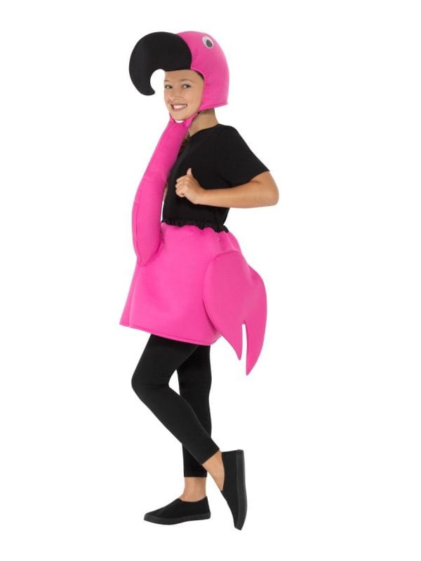 Child Flamingo Costume Pink Bird Animal Zoo Book Week Safari Kids Fancy Dress Up