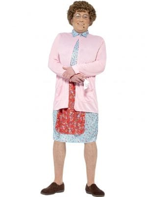 Licensed Mrs Browns Boys Costume Padded Old Lady Fancy Dress Men’s Bucks Party