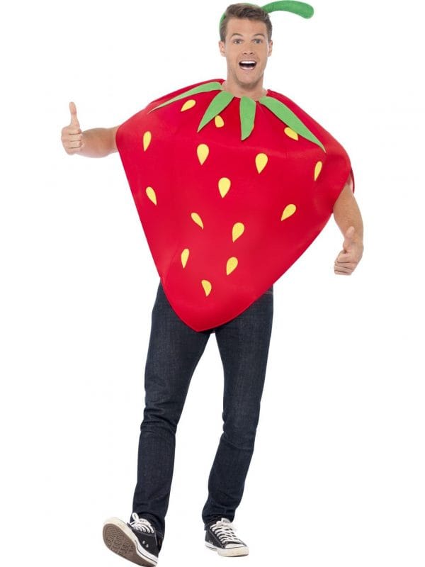 Strawberry Foam Costume Fruit Farm Food Women's Men's Novelty Fancy Dress Up