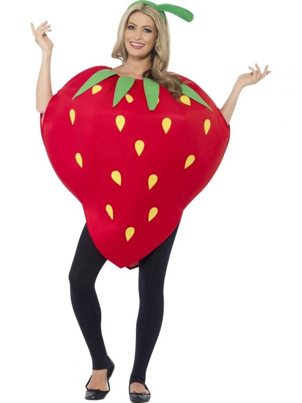 Strawberry Foam Costume Fruit Farm Food Women's Men's Novelty Fancy Dress Up