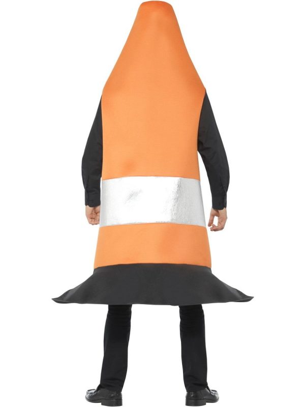 Traffic Cone Costume Joke Comedy Road Safety Orange Witches Hat Cars Dress Up