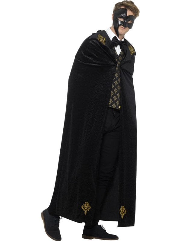 Deluxe Phantom Masquerade Vampire Costume Victorian Halloween Wizard