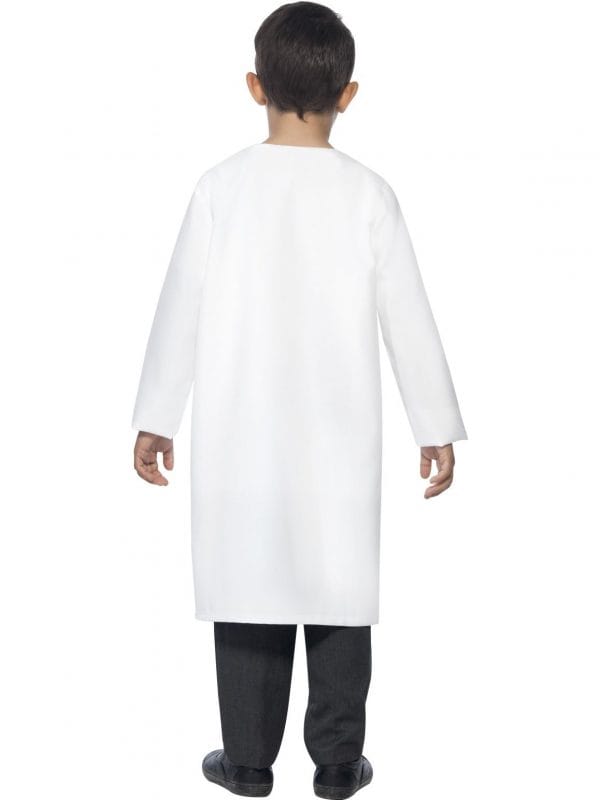 Child Dentist White Lab Coat Doctor Hospital Scientist Vet Fancy Dress Einstein