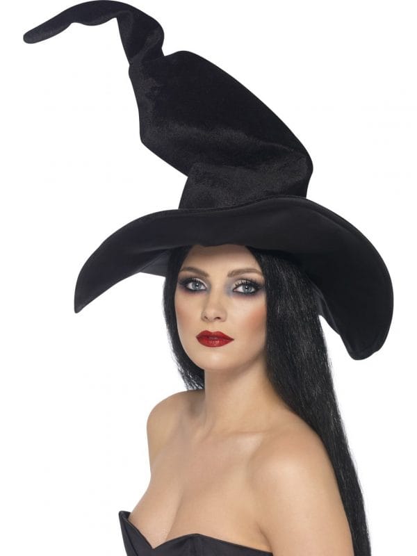 Witch Hat Black Tall and Twisty Witch Dress Up