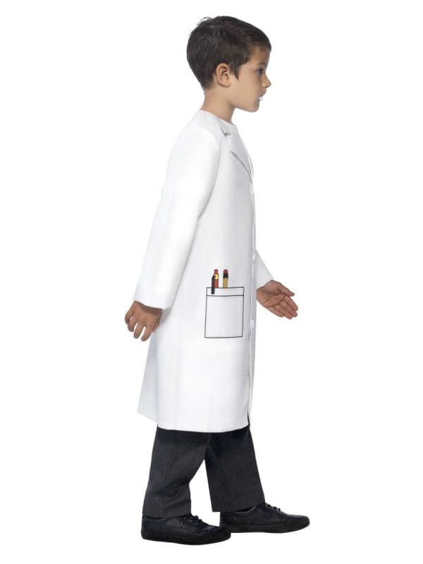 Child Dentist White Lab Coat Doctor Hospital Scientist Vet Fancy Dress Einstein