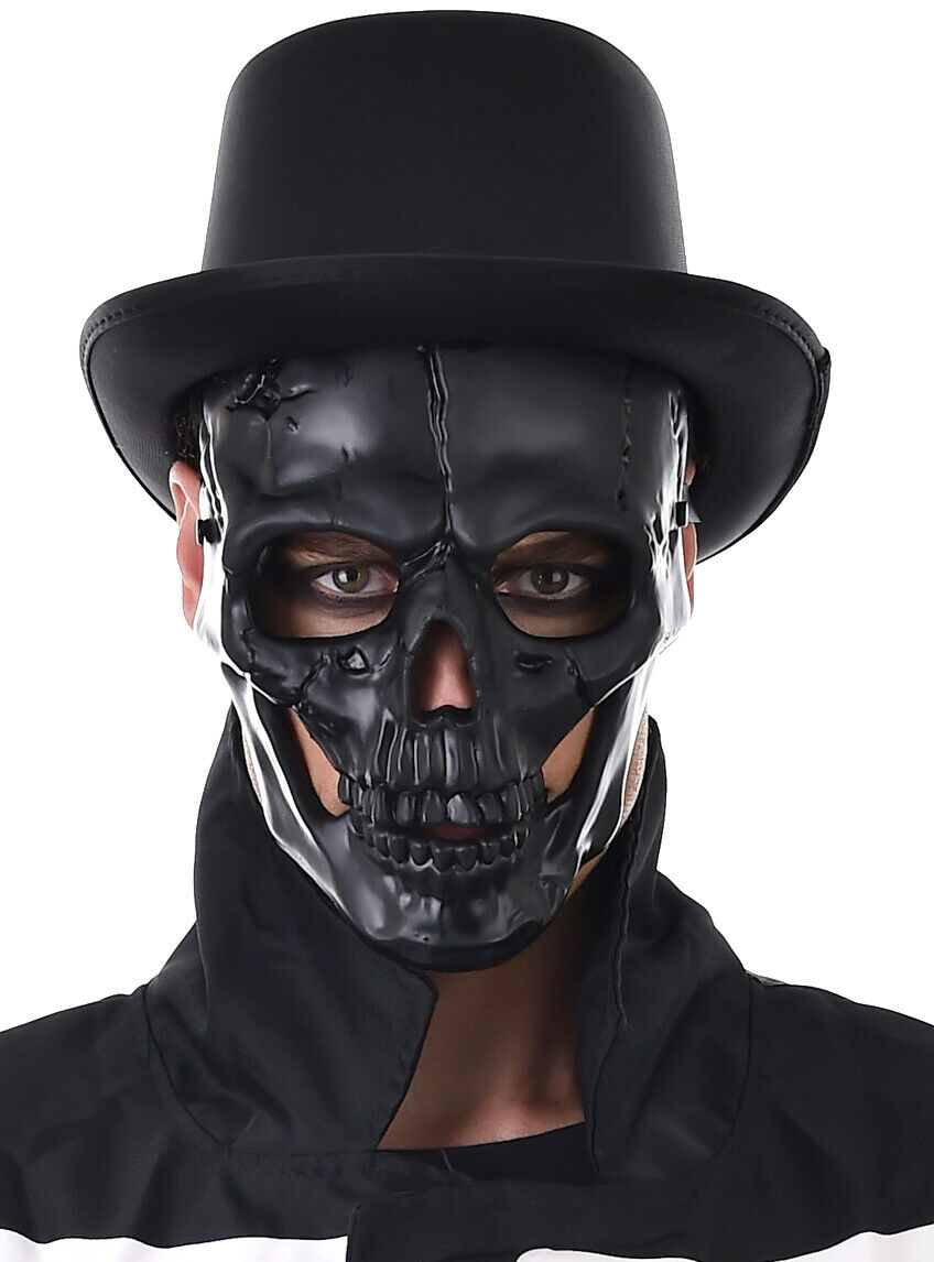 black skull mask halloween