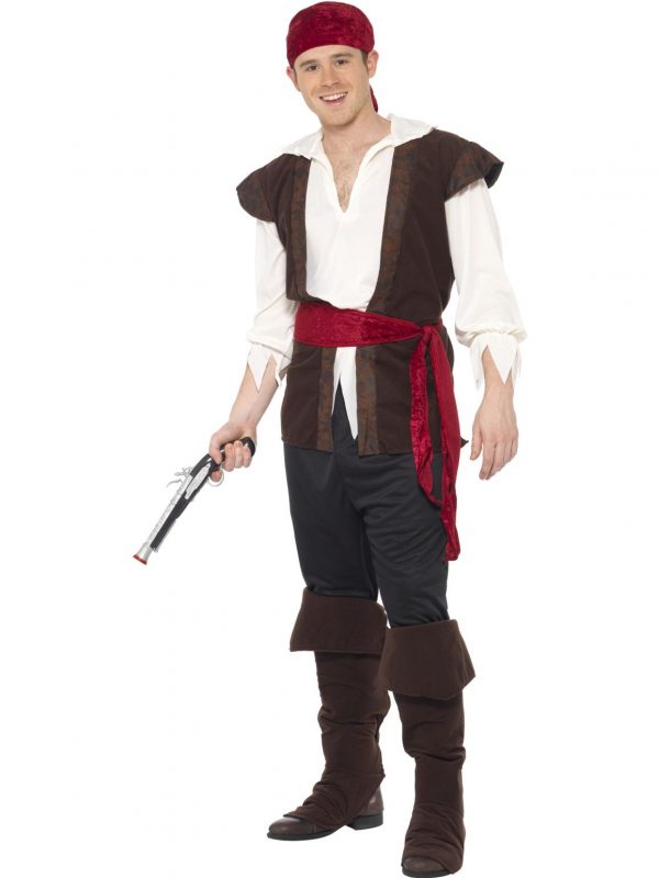 Pirate Man Costume Deck Mate Captain Sea Ship Adult Mens Caribbean Medieval - image 20469_0-600x800 on https://www.abracadabrafancydress.com.au