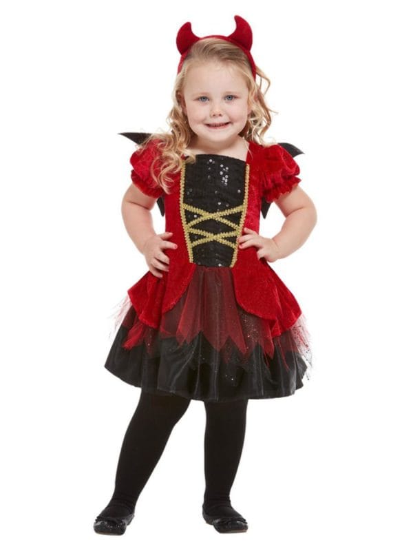 Devil Vampiress Vampire Toddler Size 3-4 Costume Dracula Gothic Count Horror Halloween - image 50794-600x800 on https://www.abracadabrafancydress.com.au