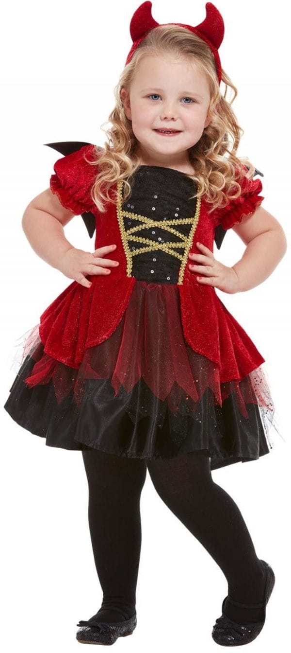 Devil Vampiress Vampire Toddler Size 3-4 Costume Dracula Gothic Count Horror Halloween - image 50794_1-600x1343 on https://www.abracadabrafancydress.com.au