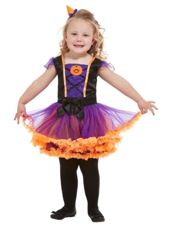 Pumpkin Witch Toddler Size 1-2 and 3-4 Years Costume Horror Halloween - image 50795-600x800 on https://www.abracadabrafancydress.com.au