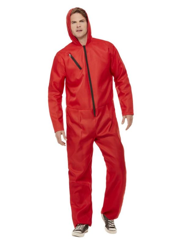 Squid Game Money Heist Villain Red Jumpsuit Costume Halloween Cosplay Uniform Bank Robber - image 61037-600x800 on https://www.abracadabrafancydress.com.au