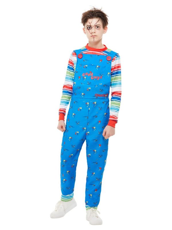 Licensed Deluxe Chucky Costume Child's Play Doll Halloween Horror - image 82005-600x800 on https://www.abracadabrafancydress.com.au