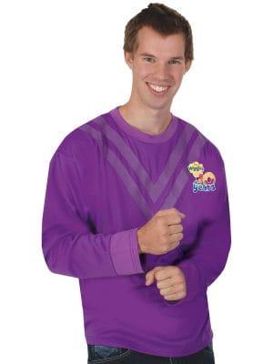 The Wiggles Purple Lachy Adult 30th Anniversary Costume Top Shirt Men ...