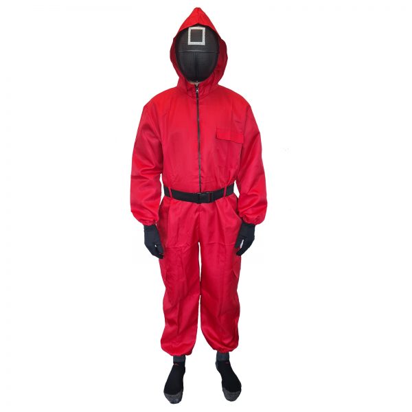 Squid Game Red Jumpsuit Costume Halloween Cosplay Uniform - image CO0494XL-1-600x600 on https://www.abracadabrafancydress.com.au