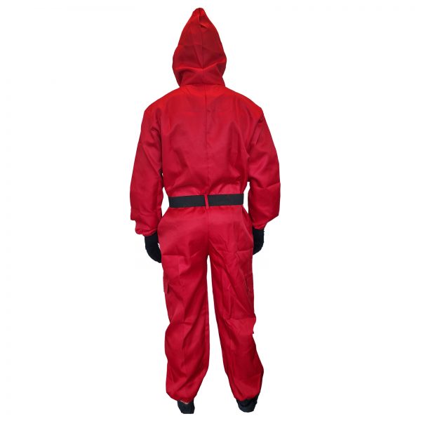 Squid Game Red Jumpsuit Costume Halloween Cosplay Uniform - image CO0494XL-2-600x600 on https://www.abracadabrafancydress.com.au