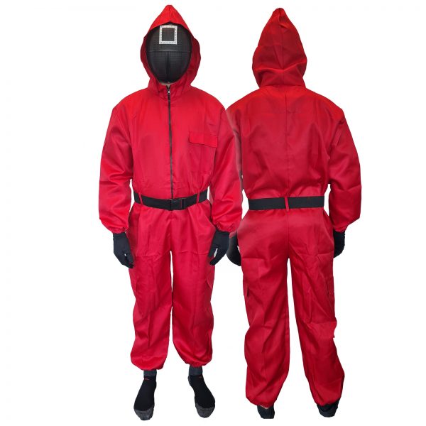 Squid Game Red Jumpsuit Costume Halloween Cosplay Uniform - image CO0494XL-600x600 on https://www.abracadabrafancydress.com.au