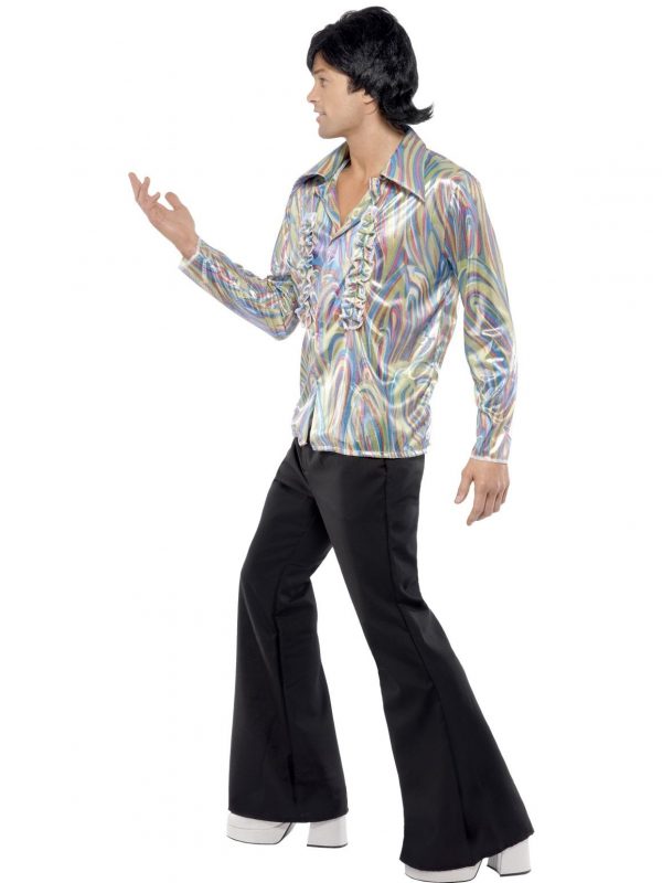 Psychedelic Shirt Retro Disco Flares Costume Mens Hippy 60s 70s Woodstock - image 33841_1-600x800 on https://www.abracadabrafancydress.com.au