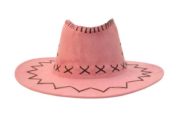 black and pink cowboy hat