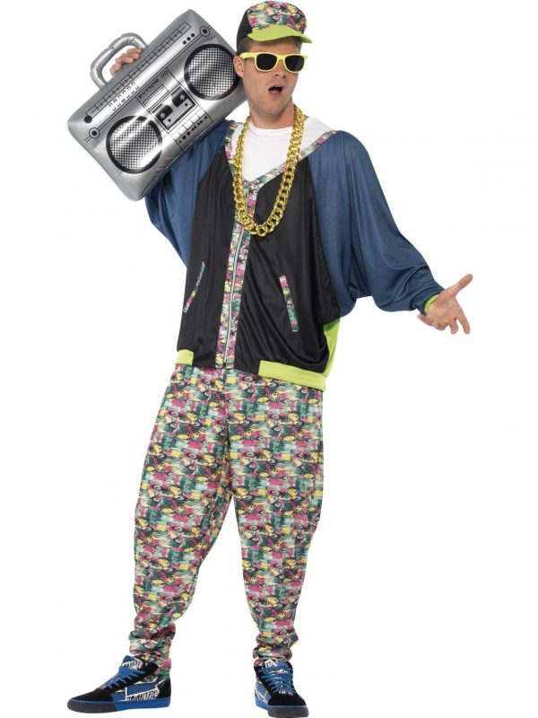 Mens 80s Hip Hop Costume Retro Rapper Tracksuit Shell Suit Fancy Dress 1980s - image 43198_0-600x800 on https://www.abracadabrafancydress.com.au