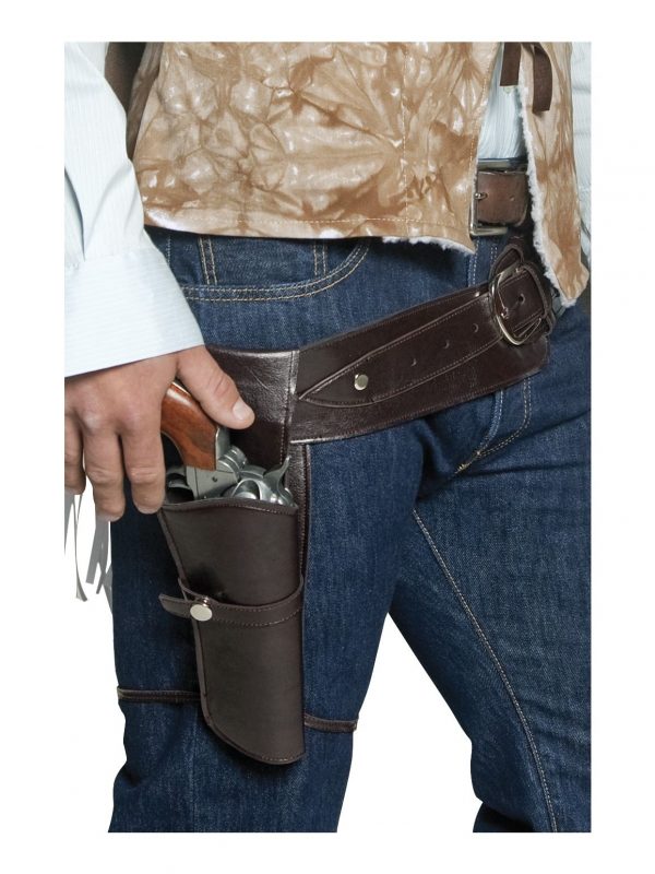 Western Holster & Belt Wild West Authentic Wandering Gunman Cowboy - image 33097_0-600x800 on https://www.abracadabrafancydress.com.au