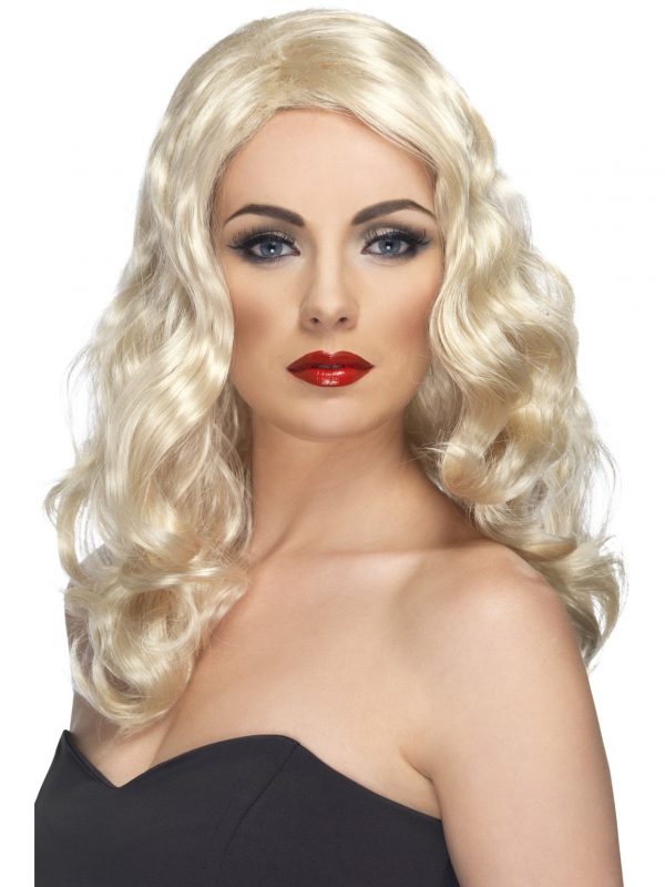 Glamorous Blonde Wig Long Wavy Diva Celebrity 70s 80s Pop Star - image 42147_0-600x800 on https://www.abracadabrafancydress.com.au