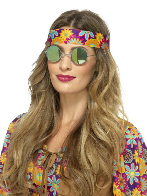 Lennon Glasses Mirrored Round Lenses Hippy Hippie Beatles - image 43064-600x800 on https://www.abracadabrafancydress.com.au